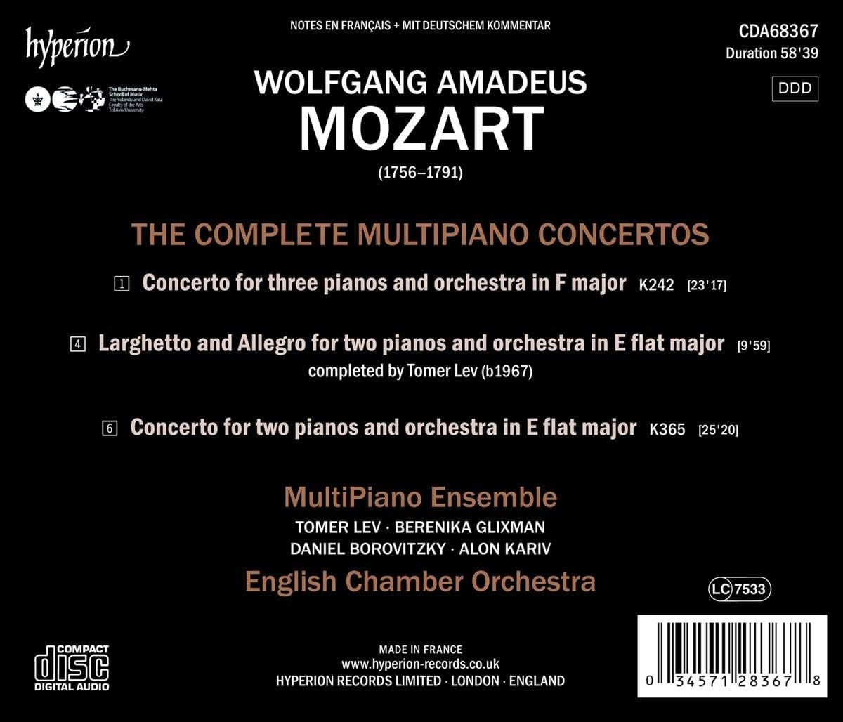 Mozart: the Complete Multipiano Concertos image number 1