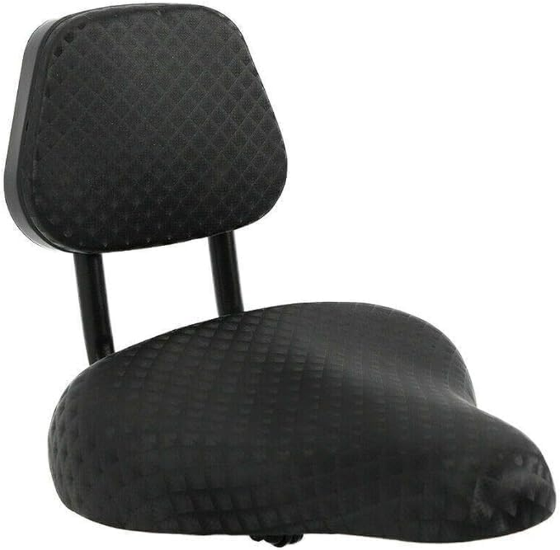 Bicycle Saddle with Soft Backrest Support, Electric Bike Tricycle Wide Comfortable Seat Padded Mountain Bike Cycling Cushion image number 5