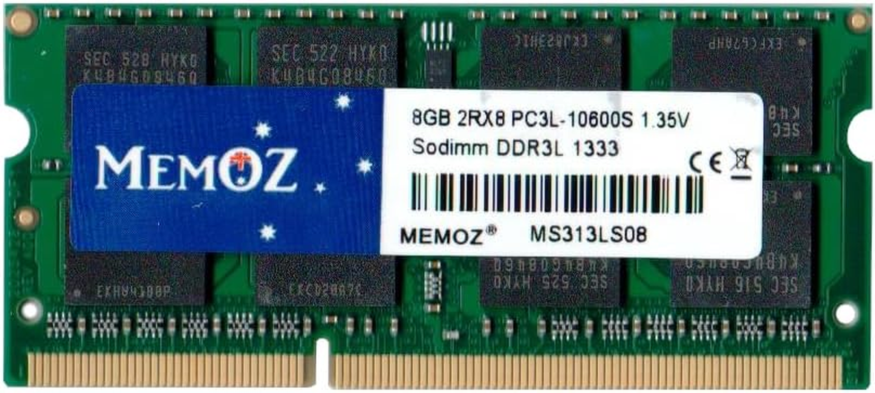 Memoz 8GB DDR3 1333 Mhz Notebook RAM PC3L 10600 Laptop Memory Sodimm Memoz 5 Years Warranty RAM image number 3