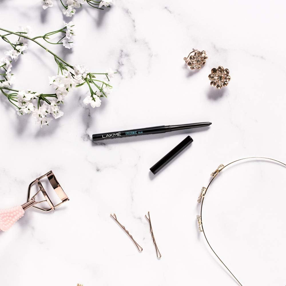 Lakme Eyeconic Kajal Twin Pack, Black, 0.35G with 0.35G image number 5