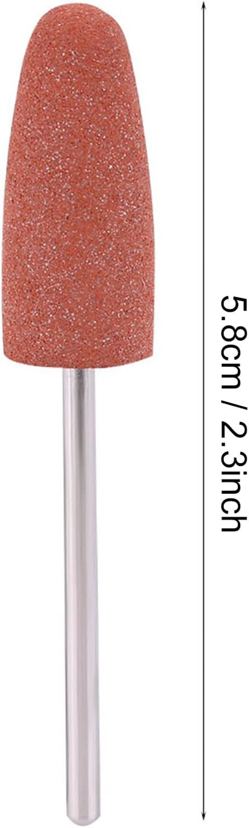 WAONIQ 5Pcs Nail Drill Bit Silicone Nail Polisher Grinder Drill Bit for Manicure Machine Tools Smoothing Drill Nail Art Machine