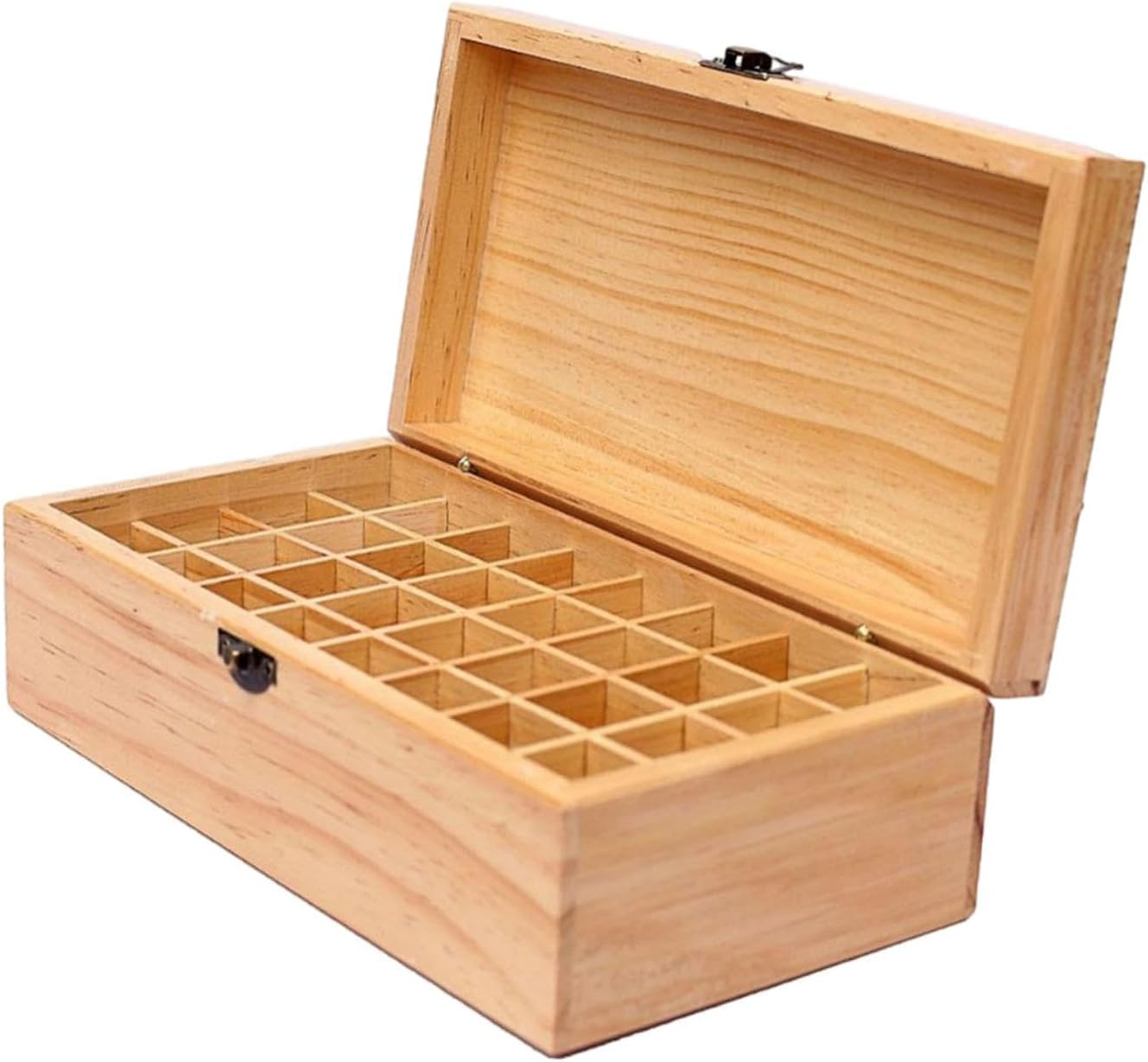 Perfk Essential Oil Storage Box Nail Polish Storage Case 32 Slots Large Holds 32 Bottles Bead Collection Box for Hotel Household image number 5