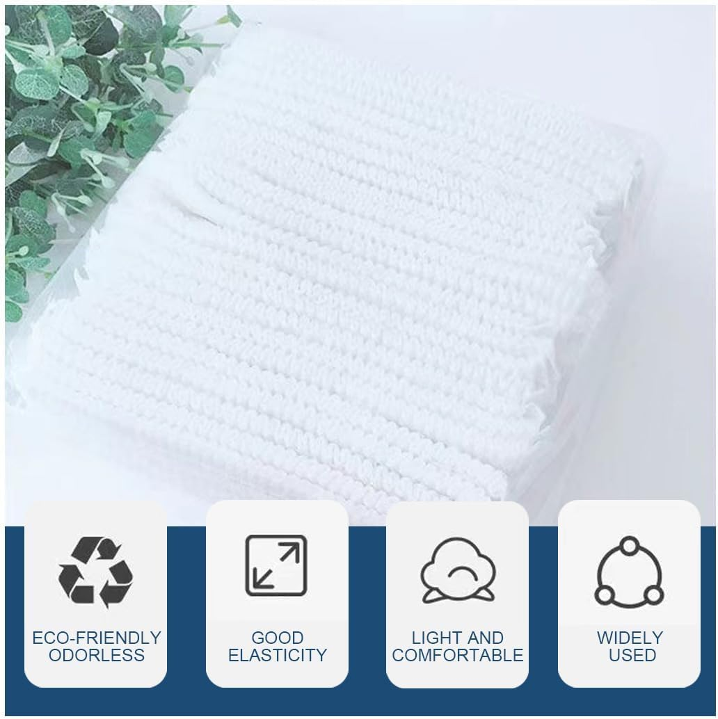 150 Pcs Disposable Hair Net Caps, Elastic Non-Woven Disposable Bouffant Caps Head Cover Nets,Nonwoven Elastic Cap Soft and Breathable for Shower Food Service Kitchen Hospital image number 1