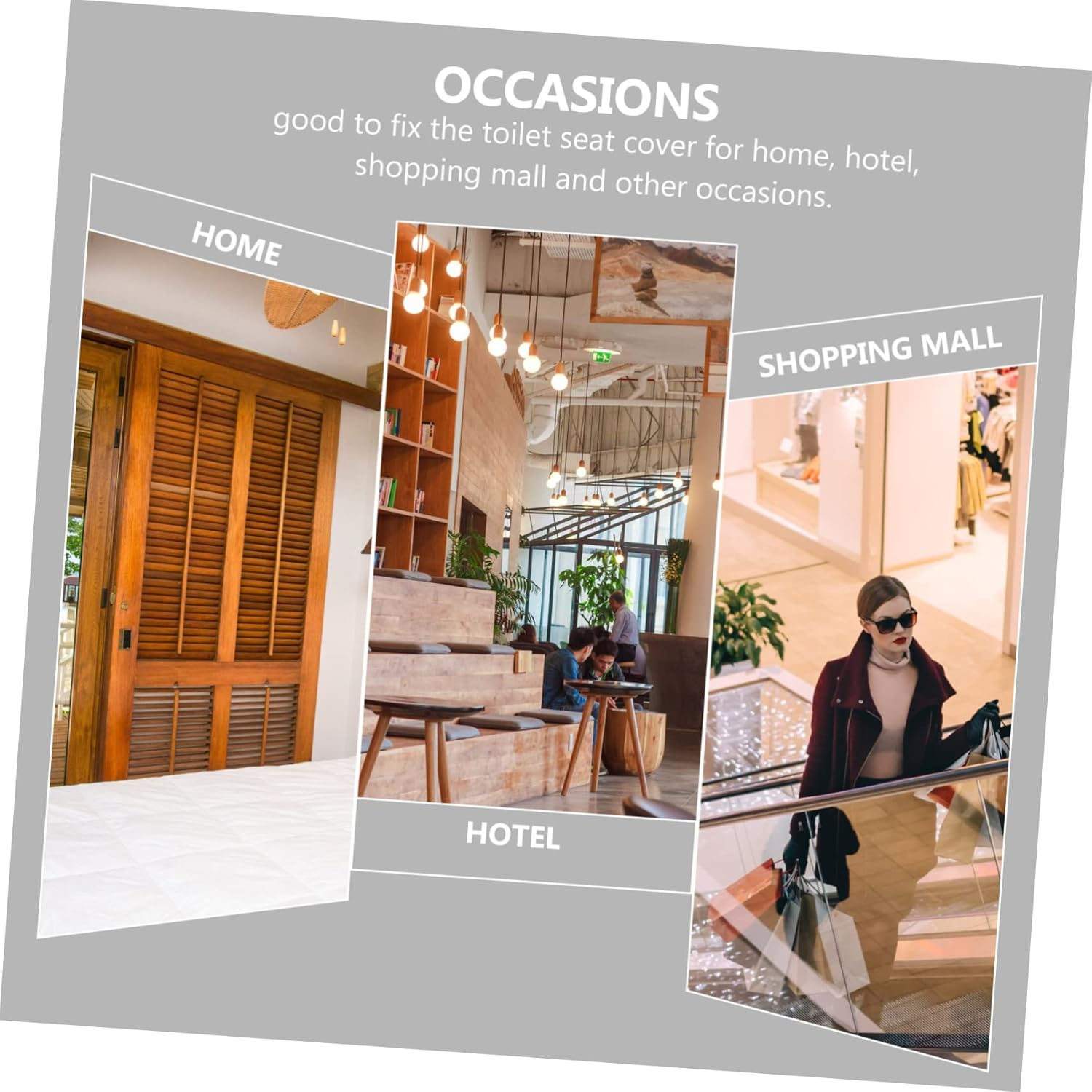 Tofficu 4Pcs Toilet Seat Accessories Hinge Bolts Plastic Fixing Screws for Wc Seat Cover image number 3