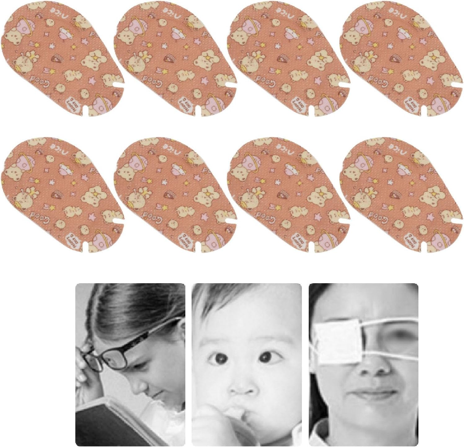 Kids Eye Patch Pad Super Thin Eye Recovery Skin-Friendly Cartoon Pattern Blocking Eye Patch Pad image number 5