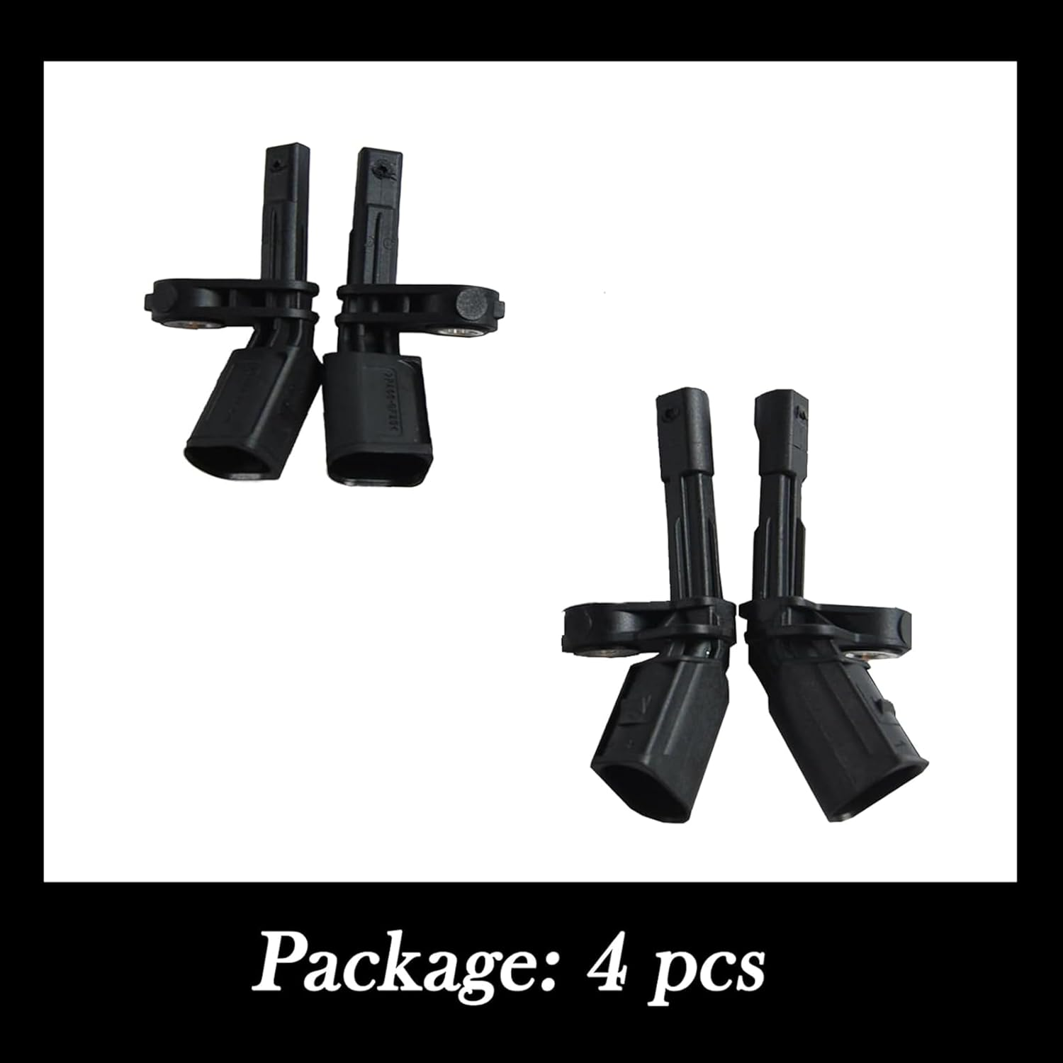 ABS Wheel Speed Sensor - Front Rear Left & Right Location,Compatible with Volkswagen VW Passat Jetta Tiguan Beetle GTI EOS Golf CC, Audi A3 TT 2006-2018,Replaces ALS467 ALS430 Als469,Pack of 4 image number 2