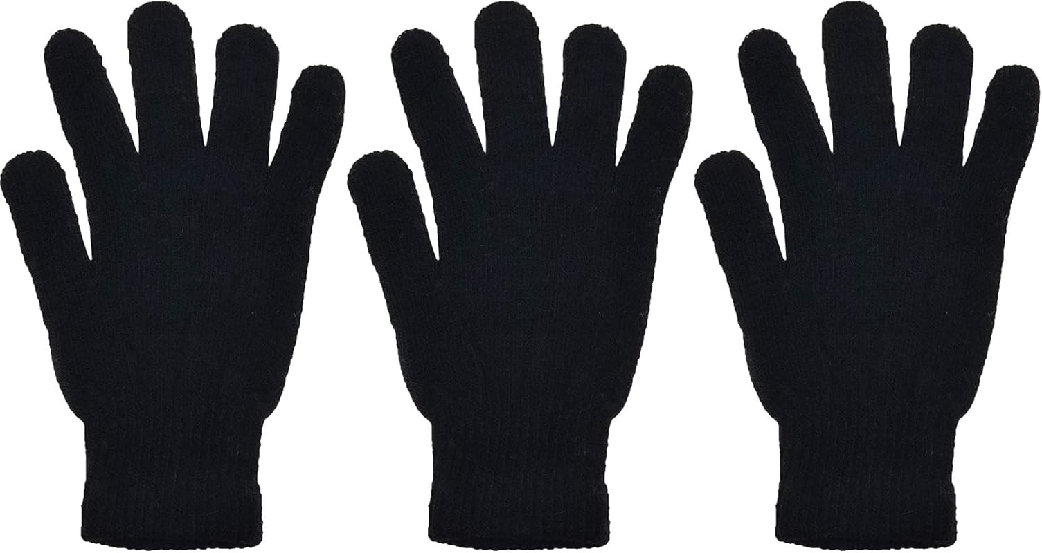 Winter Magic Gloves, 12 Pairs Stretchy Warm Knit Bulk Pack Mens Womens, Wholesale image number 3
