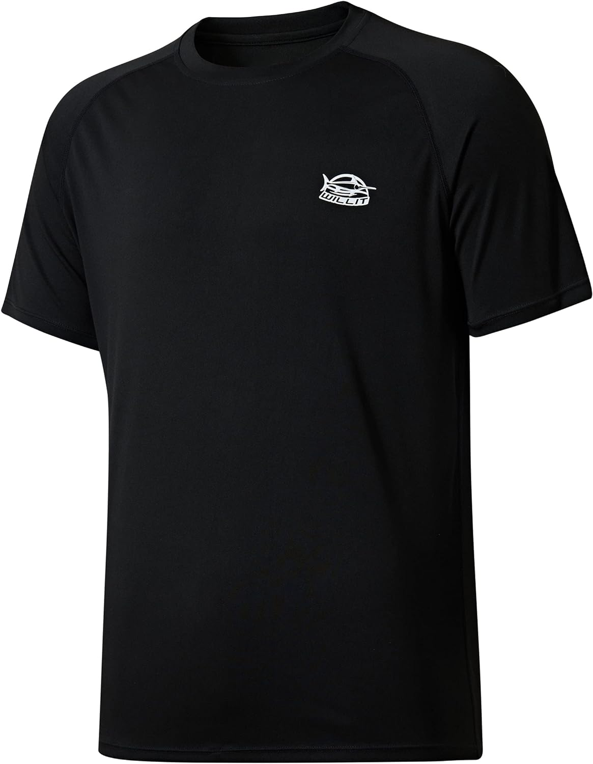 WILLIT Men'S UPF 50+ Sun Protection Shirt Rashguard Swim Shirt Short Sleeve SPF Quick Dry Fishing Shirt