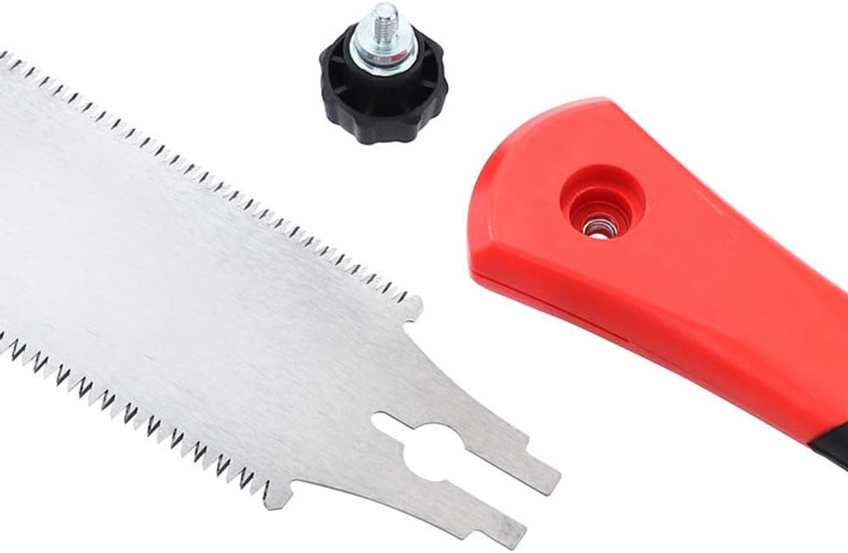 DUEBEL Japanese Fine Cut Saw, Hand Saw Ryoba Double Edge Pull Saw Interchangeable Flush Cut Saw Flexible Blade Handsaw for Woodworking (Japanese Ryoba Saw 31.8Cm) image number 4