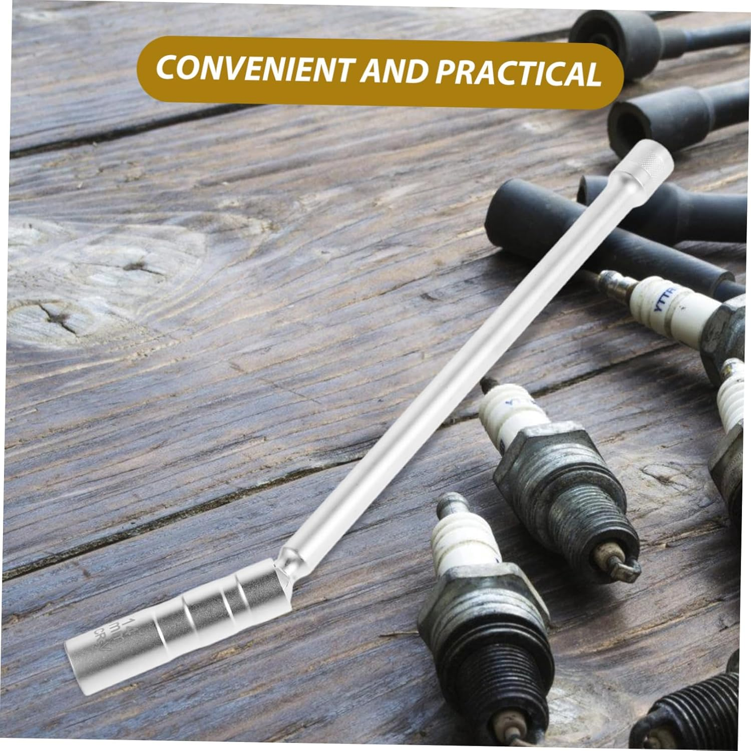 Anneome Magnetic Spark Plug Socket Tool 14Mm Thin Wall Removal for Automotive Repair image number 4