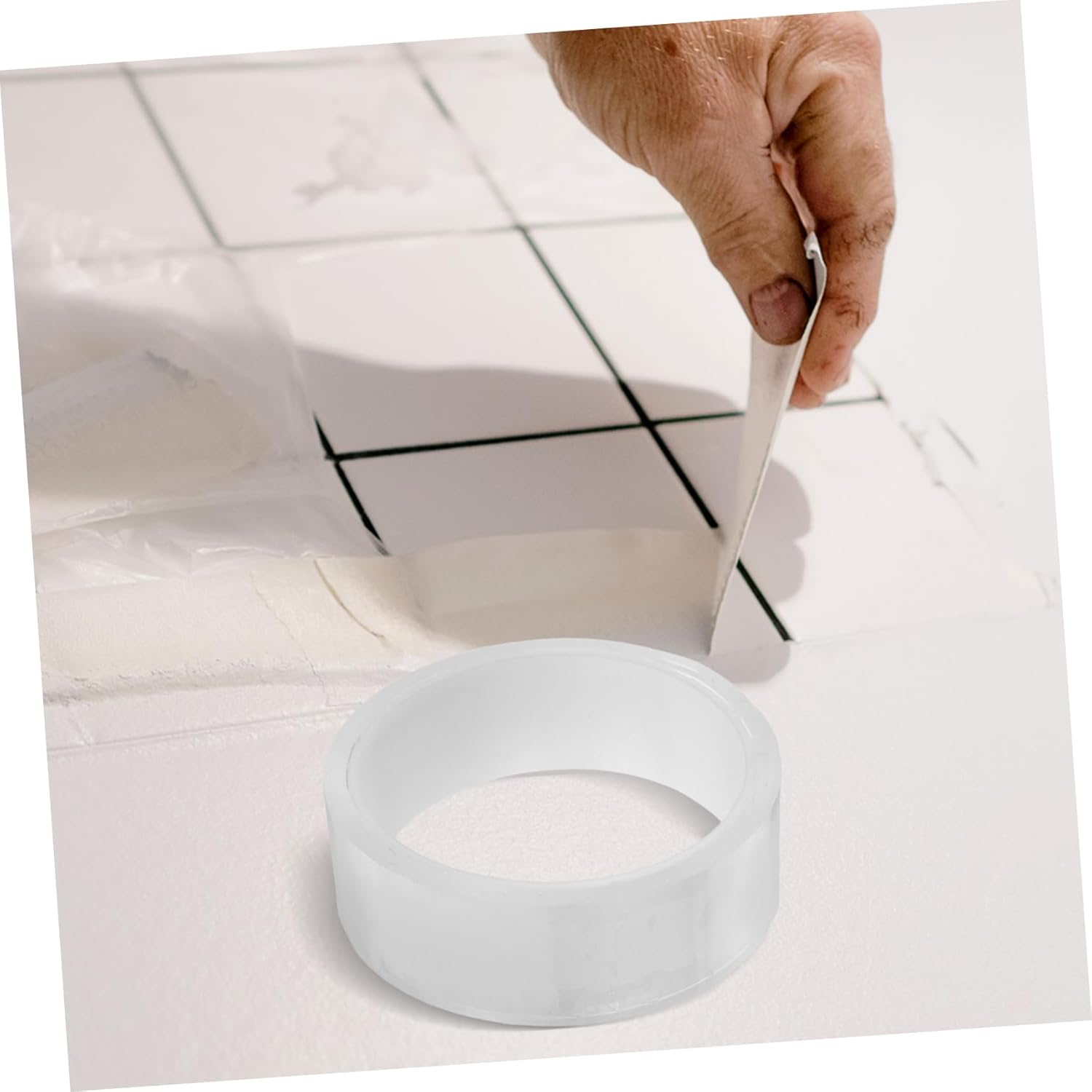 2Rolls Self-Adhesive Caulk Strips Sealing Tape for Bathroom Kitchen and Easy to Install for Gaps and Repairs image number 2