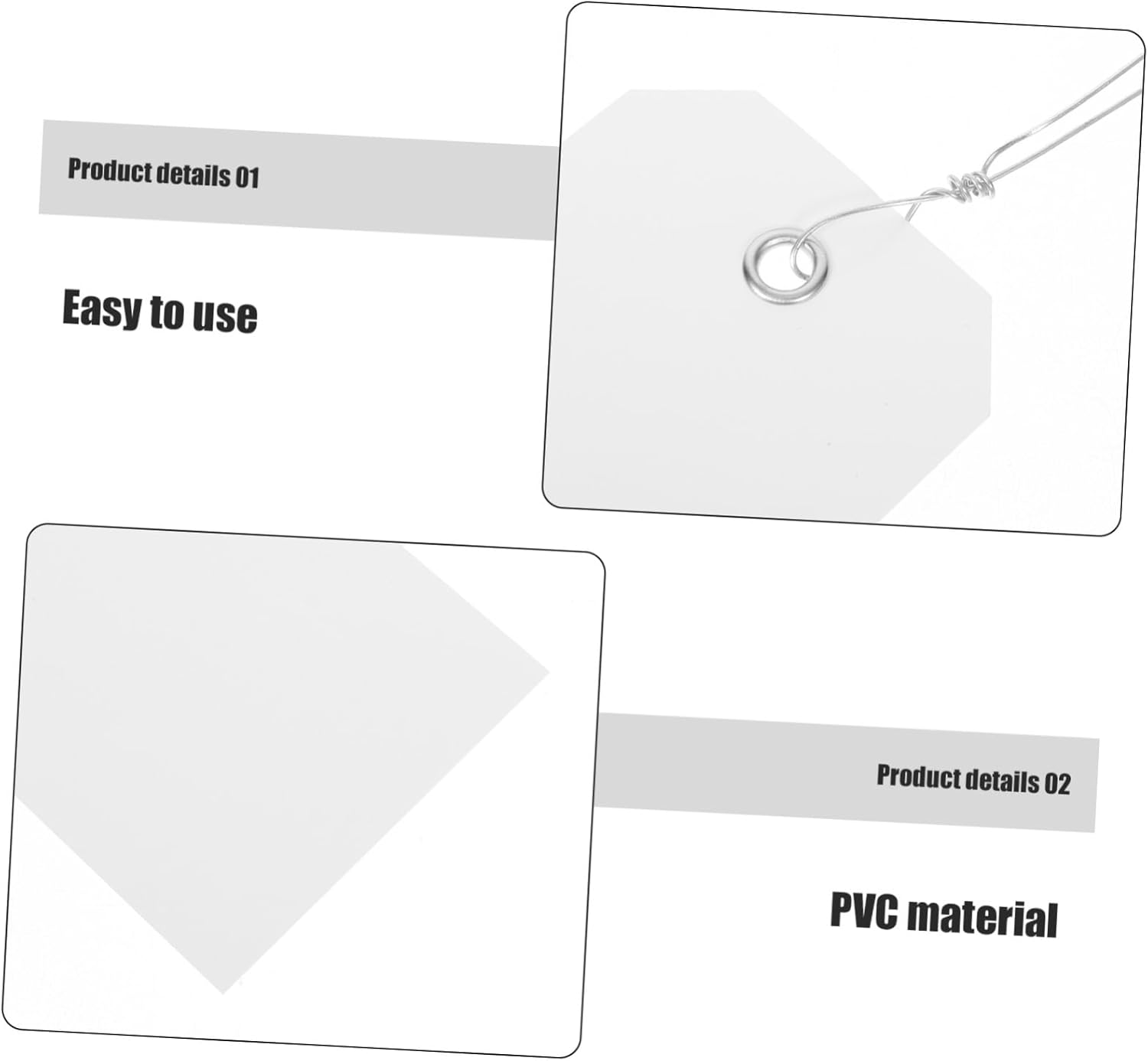 FUNOMOCYA 100Pcs Blank Luggage Tags Wire Writable Hanging Labels for Suitcases Travel Essentials Suitcase Tags image number 6