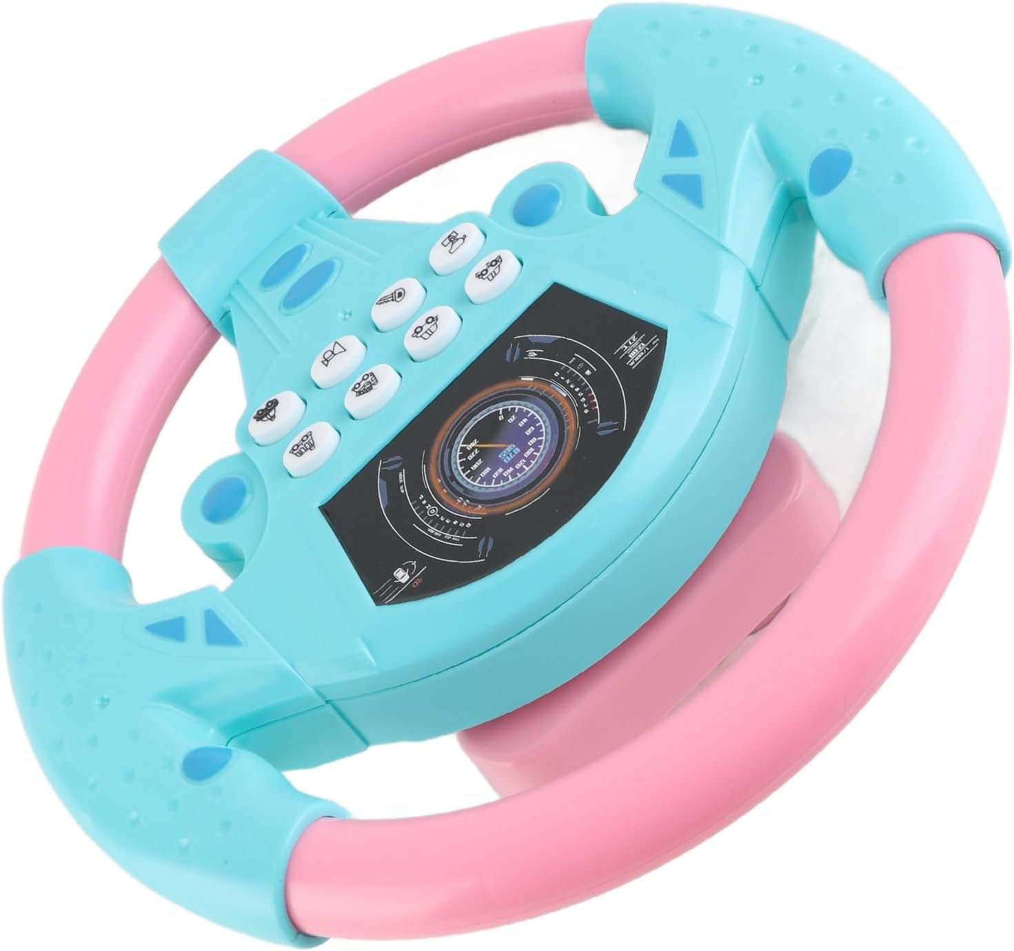 Jiawu Music Children'S Steering Wheel Toy for Hours of Play, Features Imitation Appearance, Enhances Motor Skills, Fits for Curious Kids to (Pink Blue) - Yellow image number 7