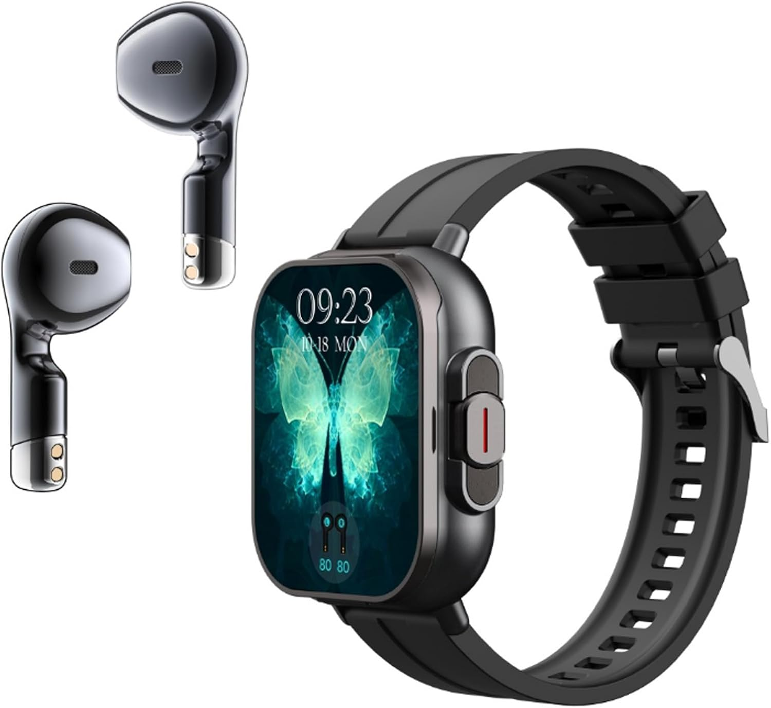 Smartwatch with Headphones, 2.01 HD Screen Watch with Headphones Inside, Wireless Headset, Fitness Tracker, IP67 Waterproof, NFC Sleep Monitor, Pedometer for Android Ios image number 6