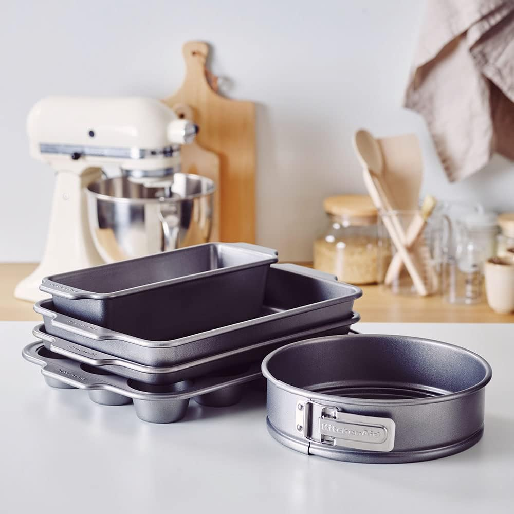 Kitchenaid Non-Stick Aluminized Steel Bakeware Set, 5 Piece, Grey image number 3