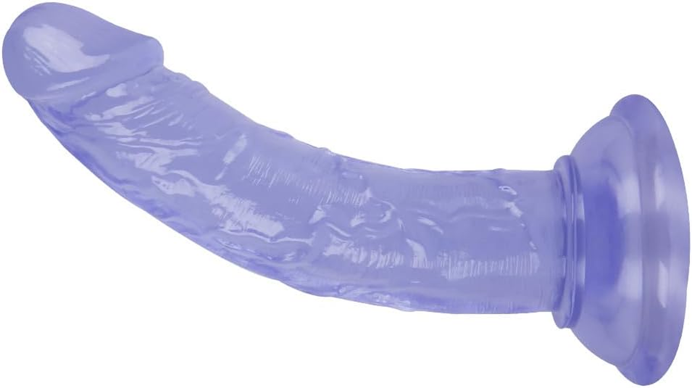 Mini 5.3 Inches Realistic Dildo Adult Sex Toys for Beginners, Curved Designed Lifelike Fake Penis for G Spot Stimulator & Anal Plug Training Set (Blue)