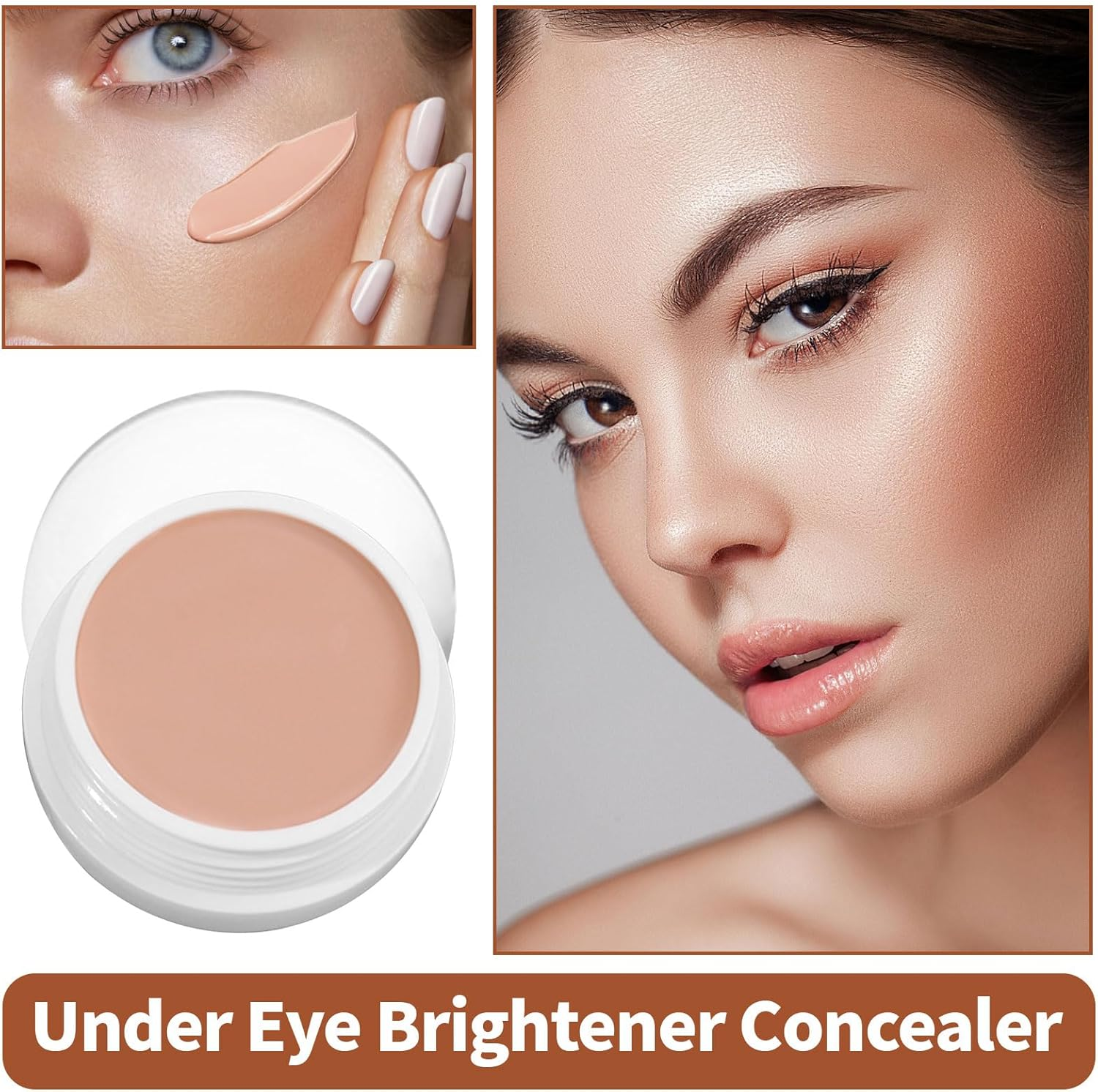 Concealer, Color Correcting Concealer Full Coverage, Used to Improve Uneven Skin Tone, Dullness, and Other Issues Etc(140/Dark Skin Tone) image number 6