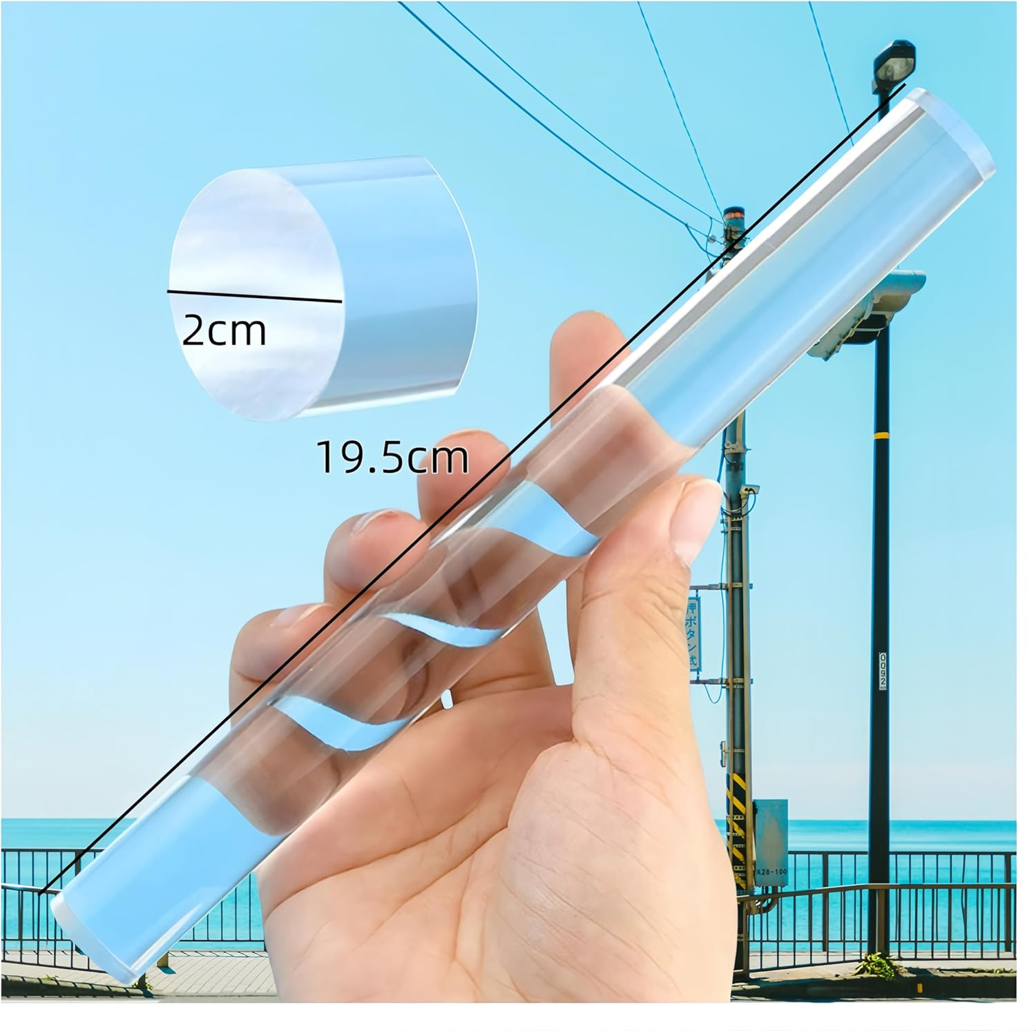 Ai-Oumleef Acrylic Rod Clay Rolling Pin,2Pcs Clear Clay Rolling Pin, Polymer Clay Roller Tools with Thickness Rings Kit Pottery Clear Slab Roller Accessories Supplies image number 3