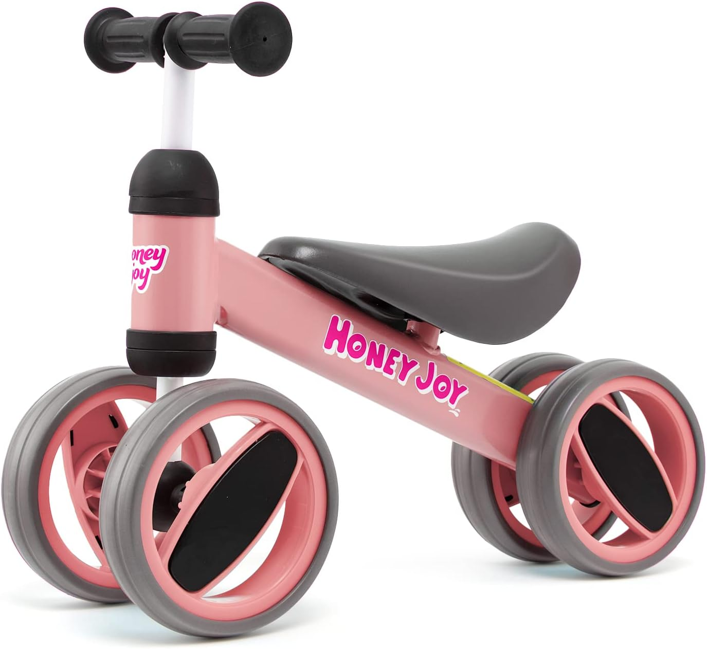 HONEY JOY Baby Balance Bike, Balance Bike for Toddlers W/4 Wheels, 135&deg;Limited Steering, Indoor Outdoor Infant Bicycle for Baby Standing to Running Training, Toddler No Pedal Bike for 1-2 Years image number 6
