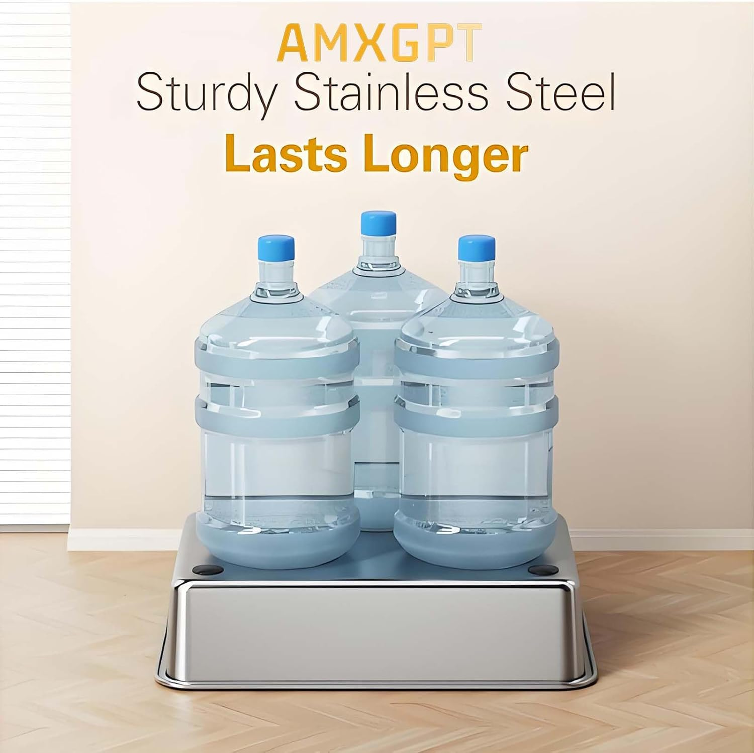 Stainless Steel Cat Litter Box Set - XXL High-Sided Tray with Scoop and Cat Litter Mat, Non-Stick and Leak-Proof, Easy to Clean, 60&times;40&times;31.5 Cm (Gray)