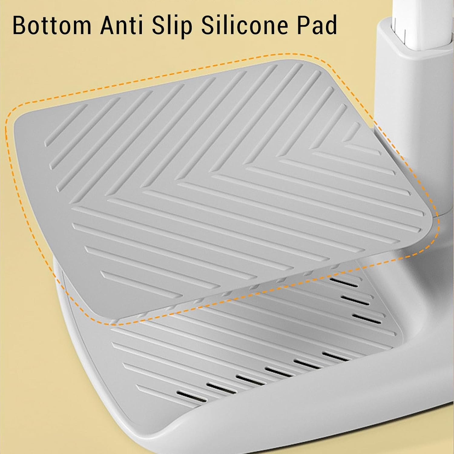 Baby Bath Stand, Adjustable Height anti Slip Foldable Baby Shower Stand, Suitable for Infants 8-36 Months (Khaki) image number 2