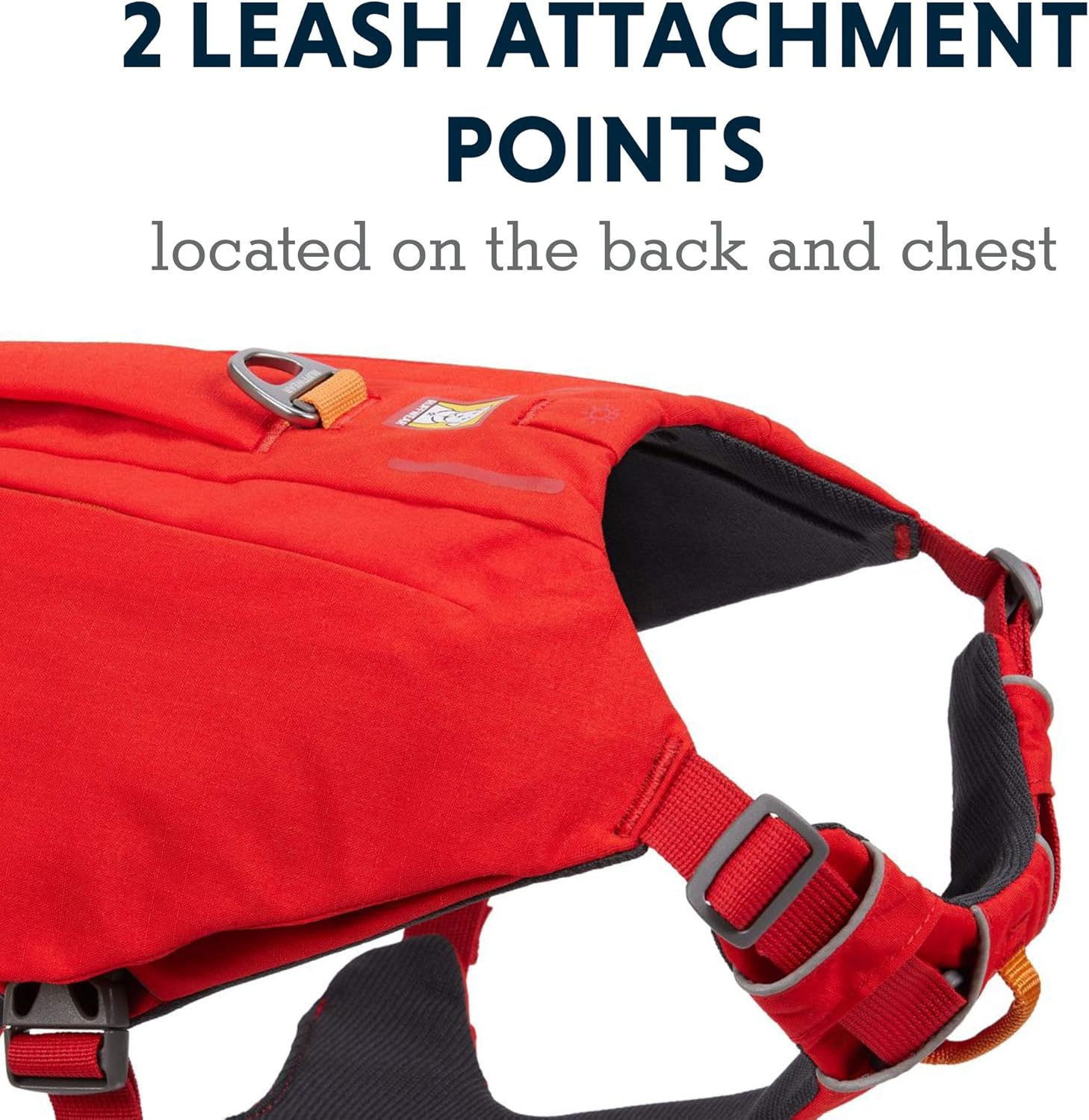 RUFFWEAR Switchbak Dog Harness with Pockets, All-Day Comfort with Built-In Pockets for Short Day Trips and Everyday Activities, Medium Dog Breeds, Granite Grey image number 6