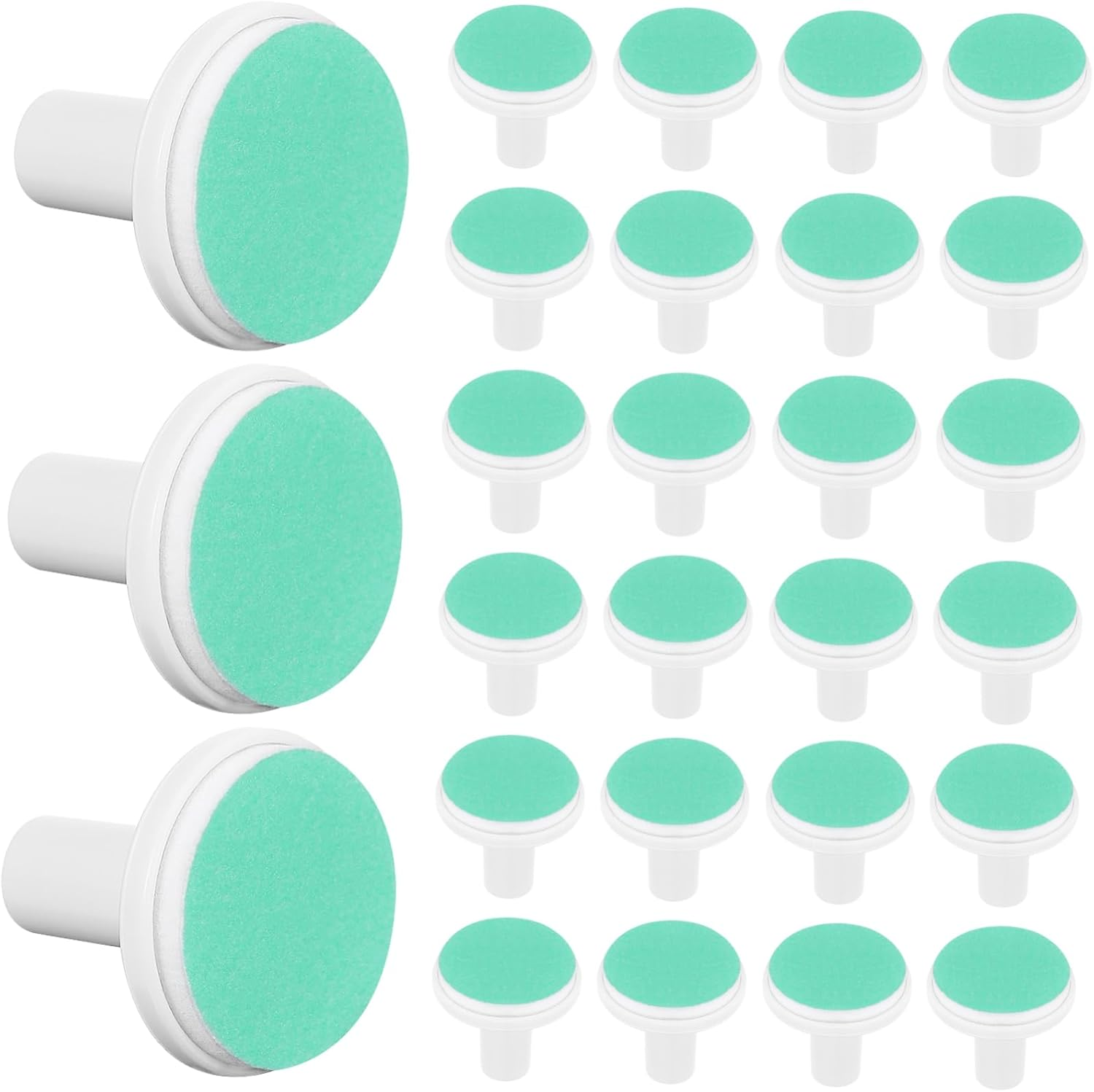 24Pcs Baby Nail File Pads Nail Trimmer Replacement, Electric Nail File Baby Replacement Pads, Electric Baby Nail Grinding Heads for Standard Electric Kid Nail Trimmer