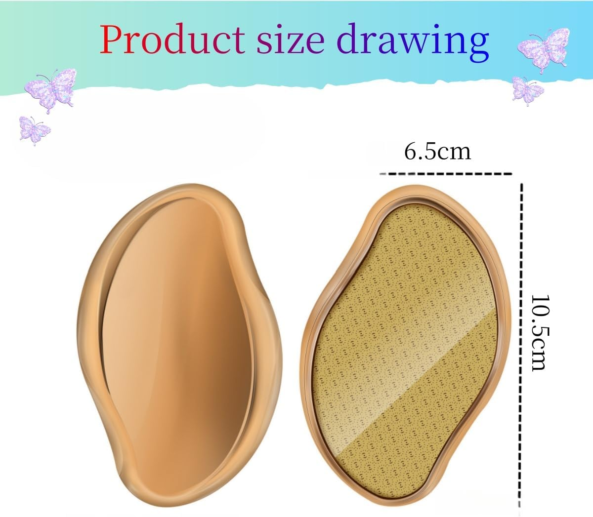 Portable Pedicure Tool and Exfoliator, Glass Foot File Callus Remover,Foot Scrubber Shower for Wet and Dry Feet, Foot Scraper for Women or Men image number 5