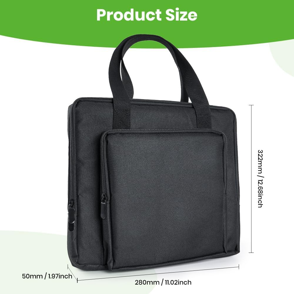 XTAR Starlink Mini Satellite RV Carry Bag,Outdoor Travel Bag,Portable Starlink Case, Handbag for Starlink Mini Dish and All Accessories (Black) - Grey image number 5