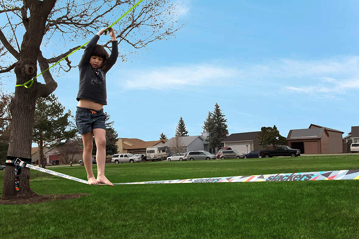 Slackers - 50' Slackline Classic for Kids Age 3+ image number 5