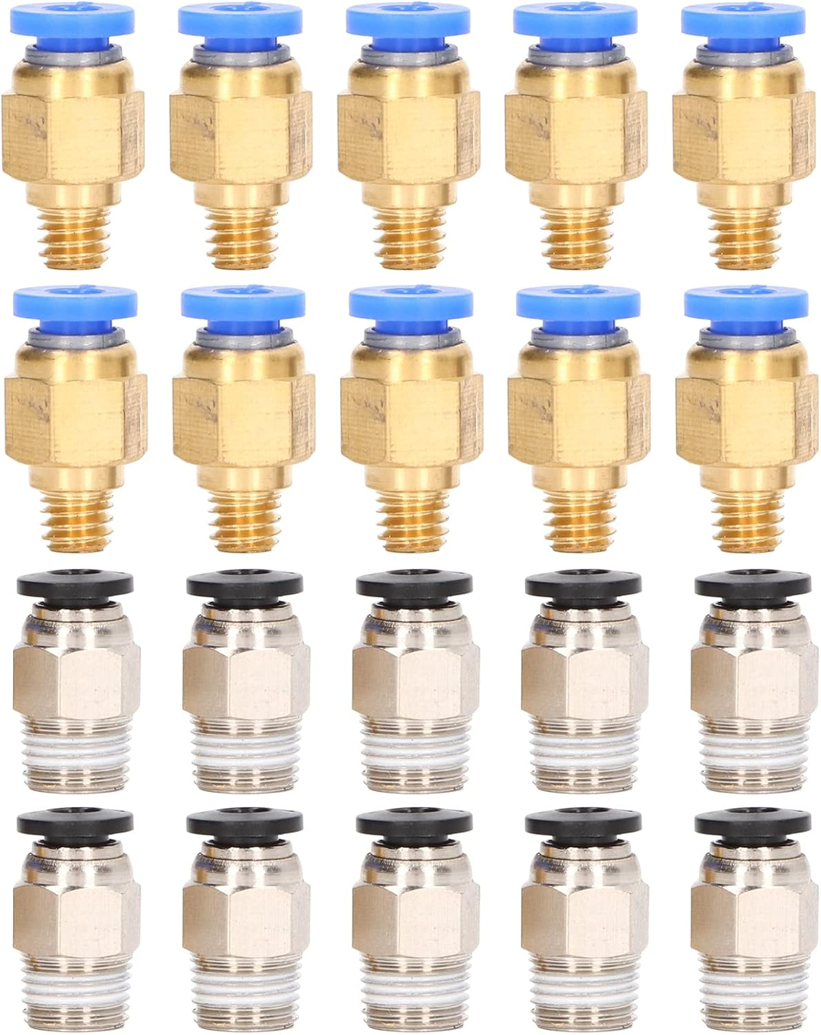 20Pcs 3D Printer Pneumatic Fitting Accessory Set Kit Air Tube Connector for Ender 3 PC4 M6 PC4 10 image number 4