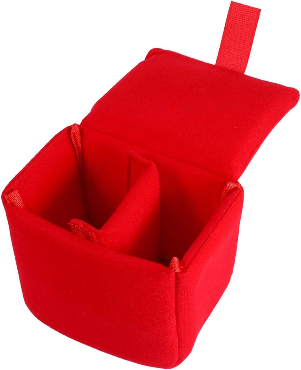 Camera Bag Insert, Portable Camera Padded Pouch Liner Pad Shockproof Waterproof Organizer Storage Case Protection Digital Protective Accessory for Travel DSLR Photographing Photographer Beginner Small - Red image number 6
