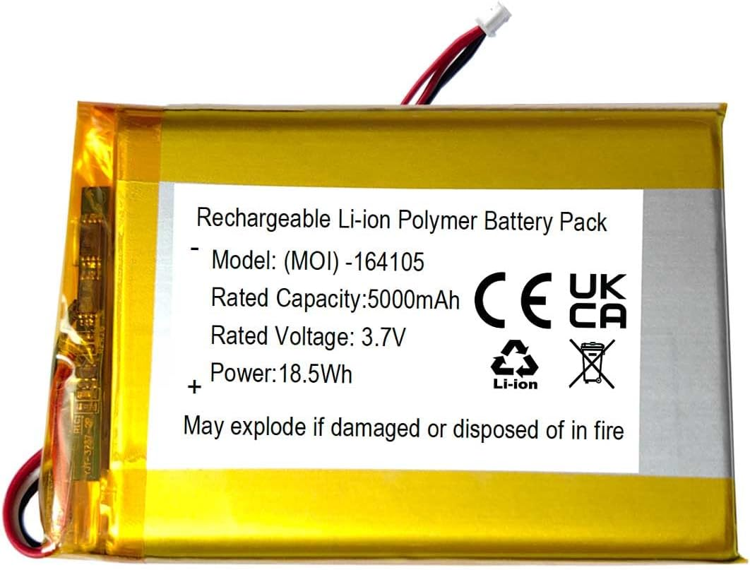 5000Mah Battery Replacement for Vtech RM7764HDV2, RM5854HD, RM7766HD,VM5263, VC2105, RM7868 2HD, VM928HD, VM901, RM5766HD, VM919HD, Leapfrog LF915, LF920, LF930 HD Video Baby Monitor image number 4