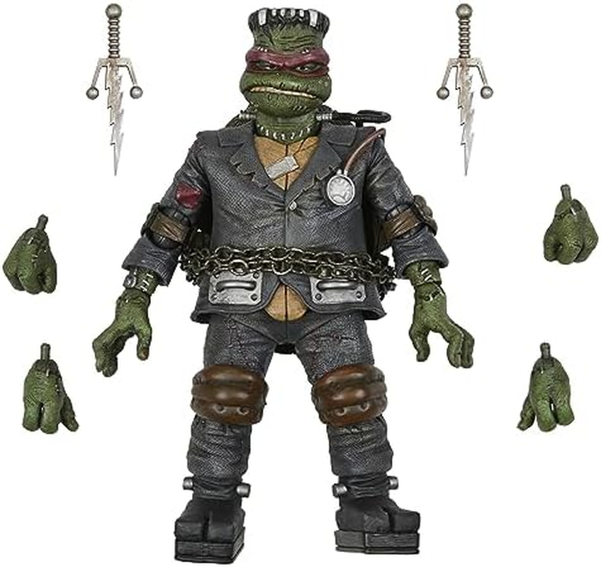 Rubie'S Kid'S Teenage Mutant Ninja Turtles Ultimate Raphael as Frankenstein'S Monster 7" Action Figure, Multicolor, 7" image number 3
