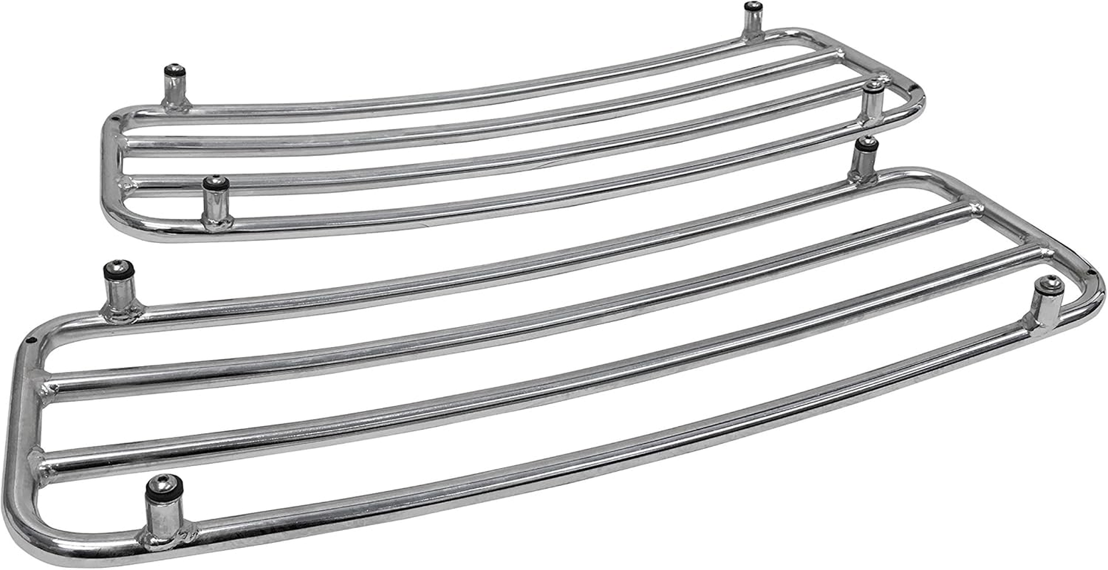 Chrome Top Rails for 1993-2013 Harley Davidson Touring Hard Saddlebags image number 4
