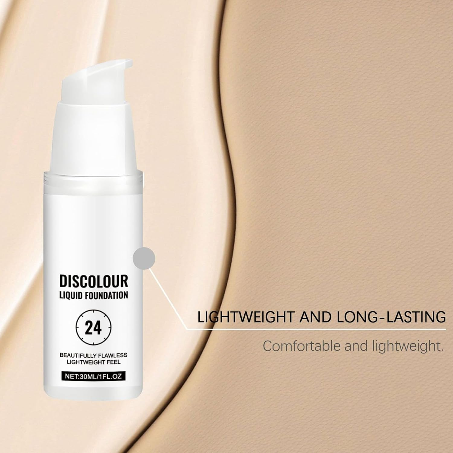Color Adapting Foundation,Full Coverage Liquid Foundation Makeup Concealer | Long-Lasting Moisturizing Concealer for Men Women All Skin Dating Vacation College Wedding Birthday Party image number 2