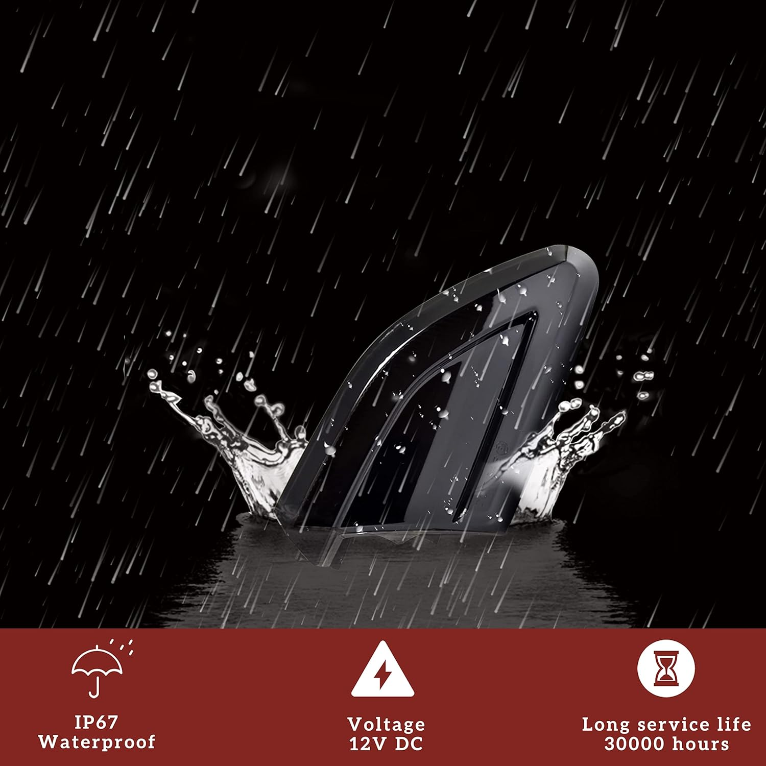 UTV Smoked Black LED Tail Lights for Can Am Spyder, SAUTVS Rear Turn Signal Lights Brake Tail Lamps for Can-Am Spyder F3 All Models Accessories (2PCS) image number 3