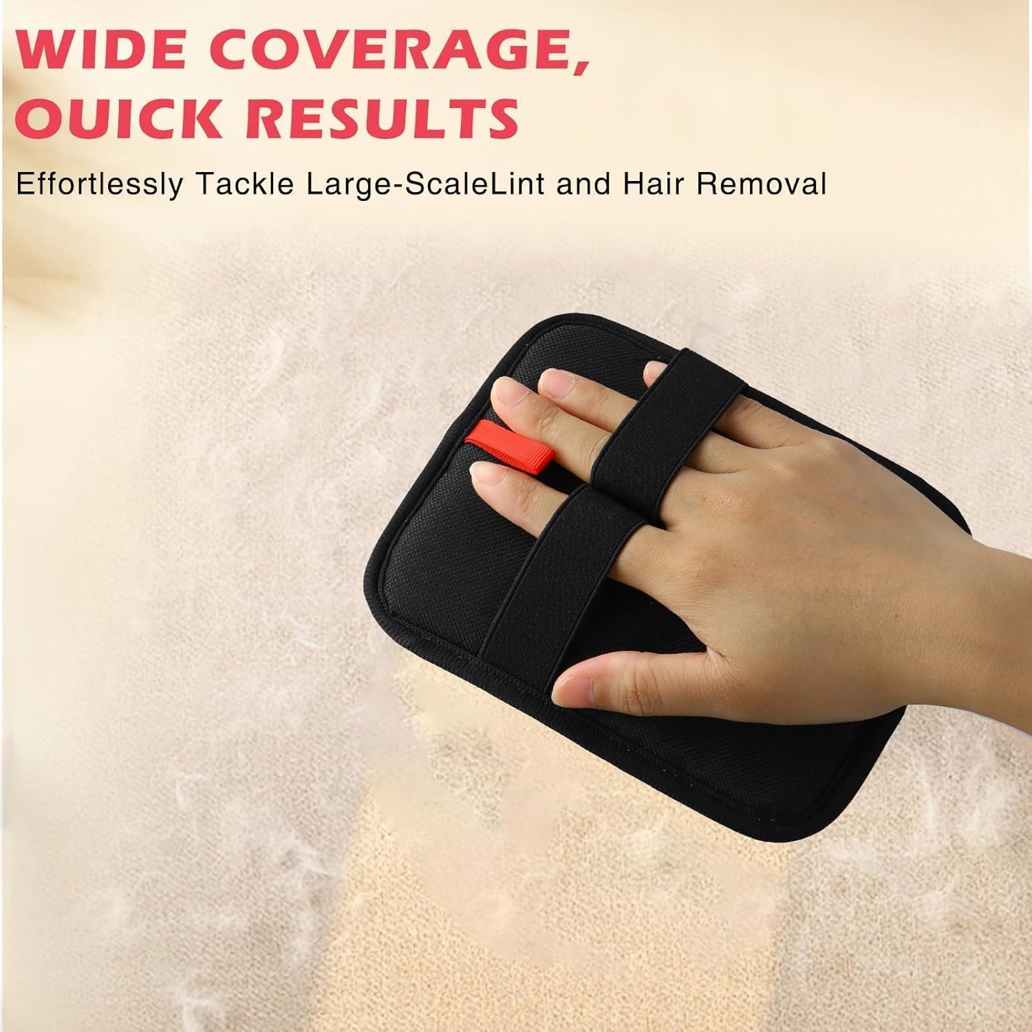 2 PCS Pet Hair Remover Glove, Magic Brush Pet Hair Remover, Reusable Fur Catch Glove for Cat and Dog Hair Removal, Soft Grooming Brush for Furniture, Car Seat, Carpet, 17.5Cm X 13Cm image number 1