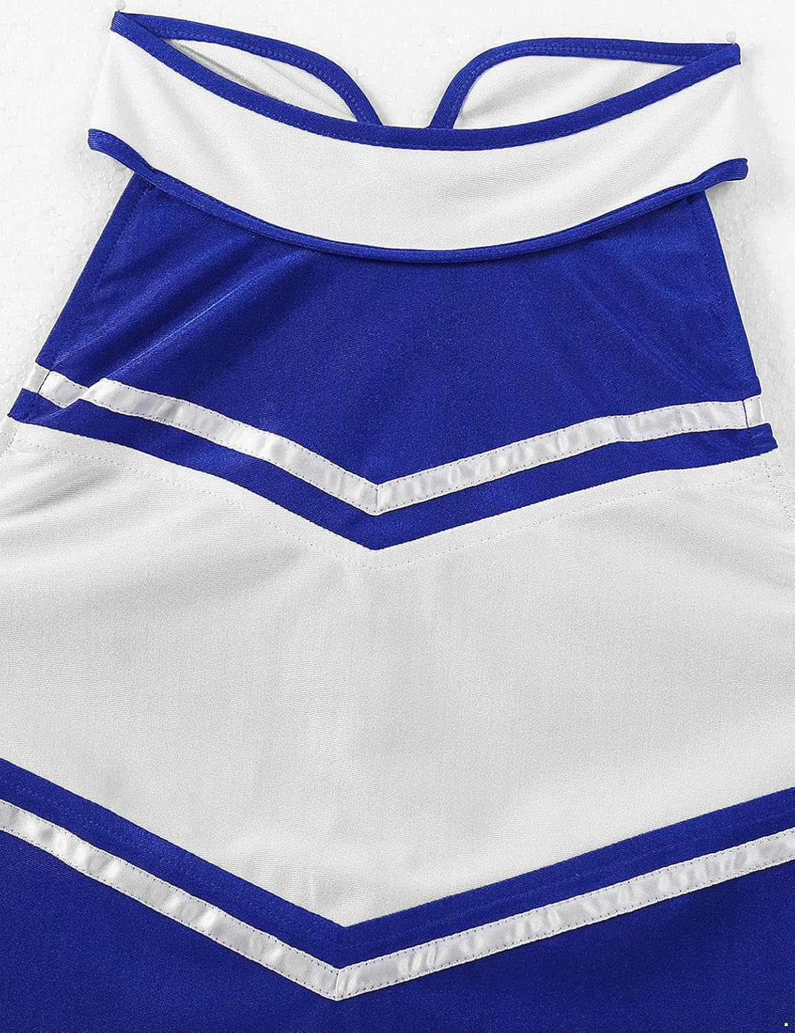 Aislor 2Pcs Womens Cheer Leader Costume Schoolgirls Uniform Outfit Crop Top with Pleated Mini Skirt image number 4