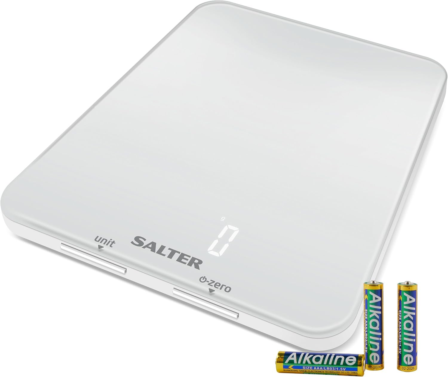 Salter Glass Ghost Digital Kitchen Scale - White 5KG image number 6