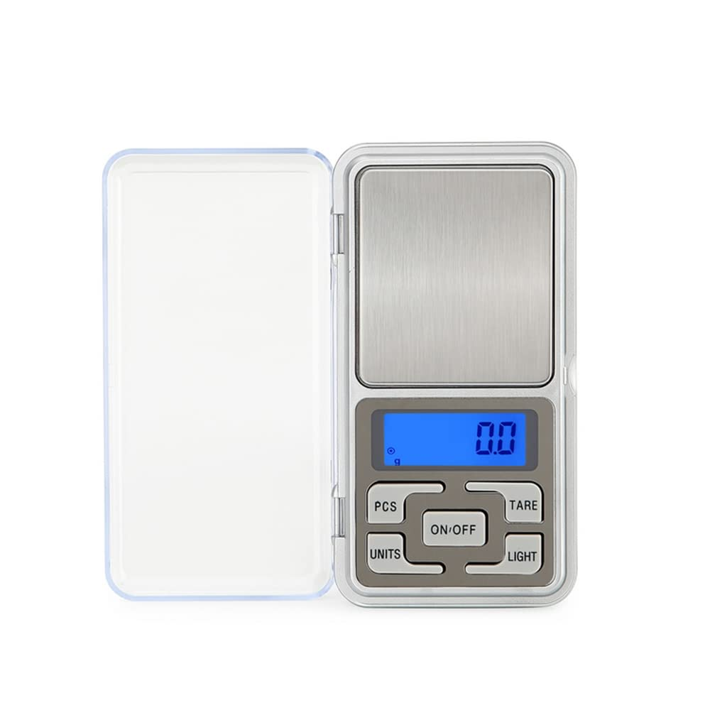 Meichoon Jewelry Scale Pocket Size High Precision Digital Milligram Scale Steelyard 1.1Lb/500G (0.01G) Reloading for Jewelry and Gems Small Electronic Scale C32 image number 3