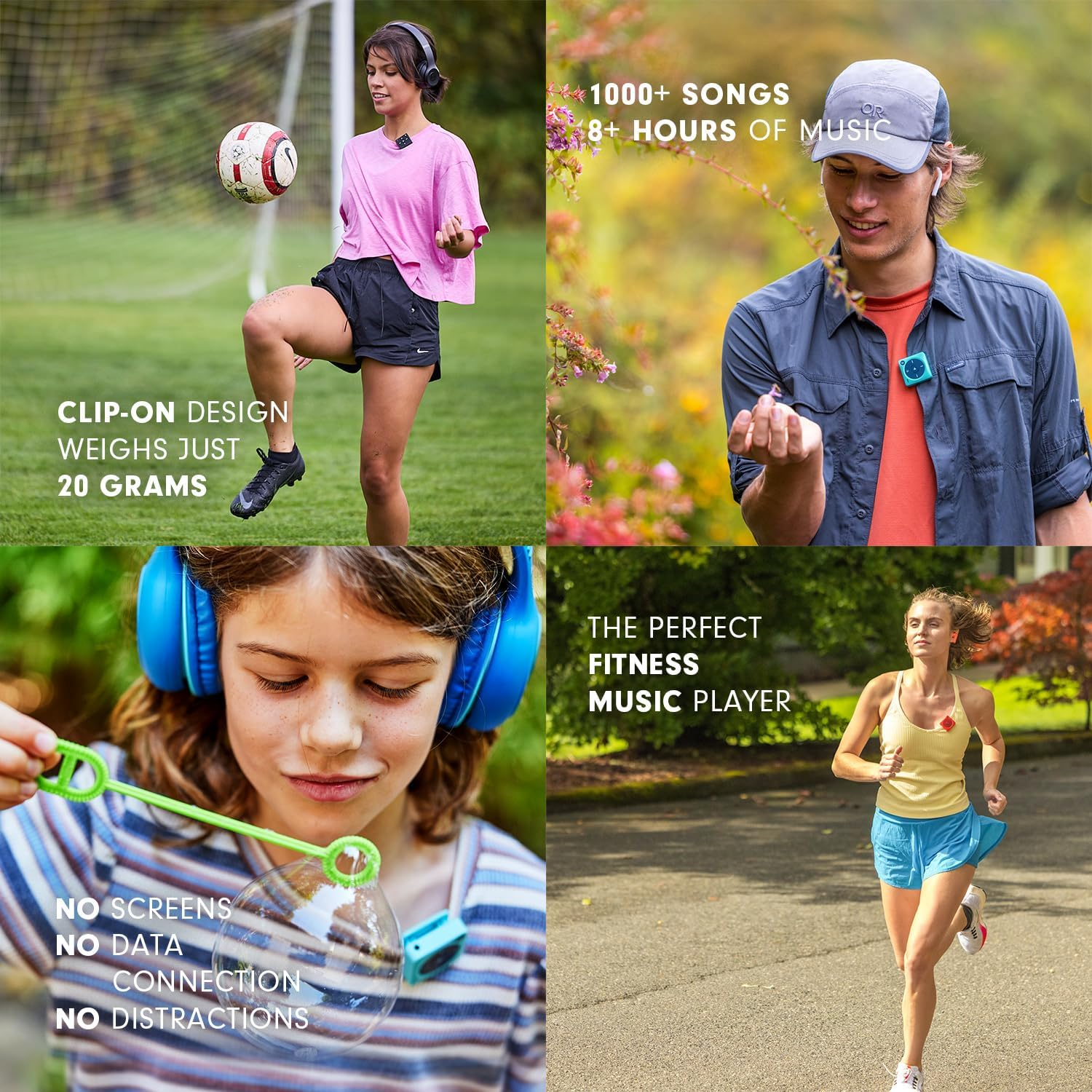 Mighty 3 Spotify & Amazon Music Player (2026 Edition) &ndash; Portable, Screen-Free, Works Offline &ndash; Compatible with Bluetooth & Wired Headphones &ndash; Stores 1,000+ Songs &ndash; No Phone Required (Blue)