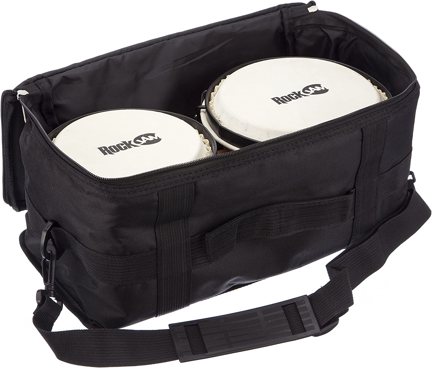 Rockjam 100300 7" & 8" Bongo Drum Set with Padded Bag, Natural image number 3