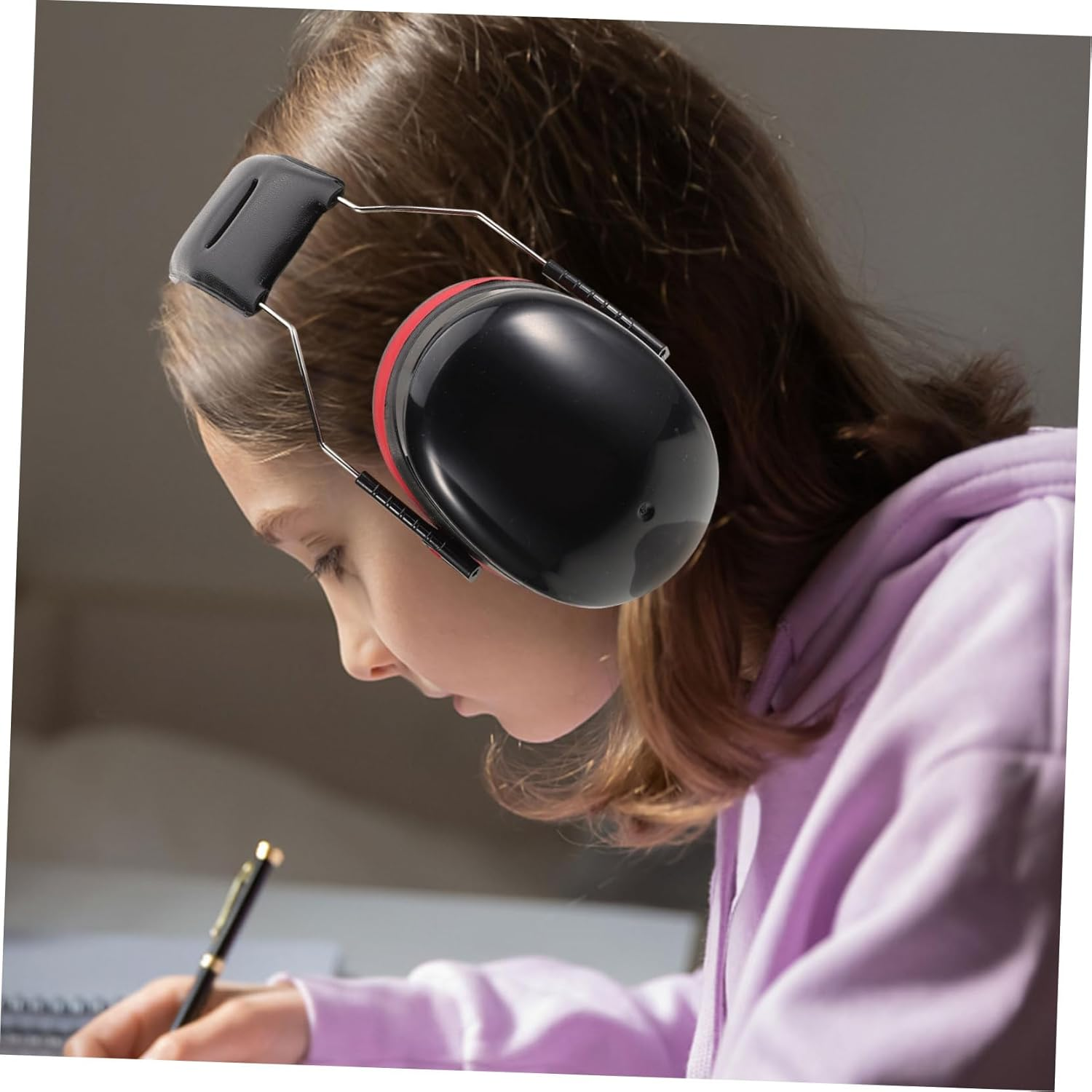 SUPVOX Drummer Headphone Noise Cancelling Earmuff Drum Practice Ear Protection Headset Stereo Sound Instrument Headphones Professional Recording for Universal Musical Use