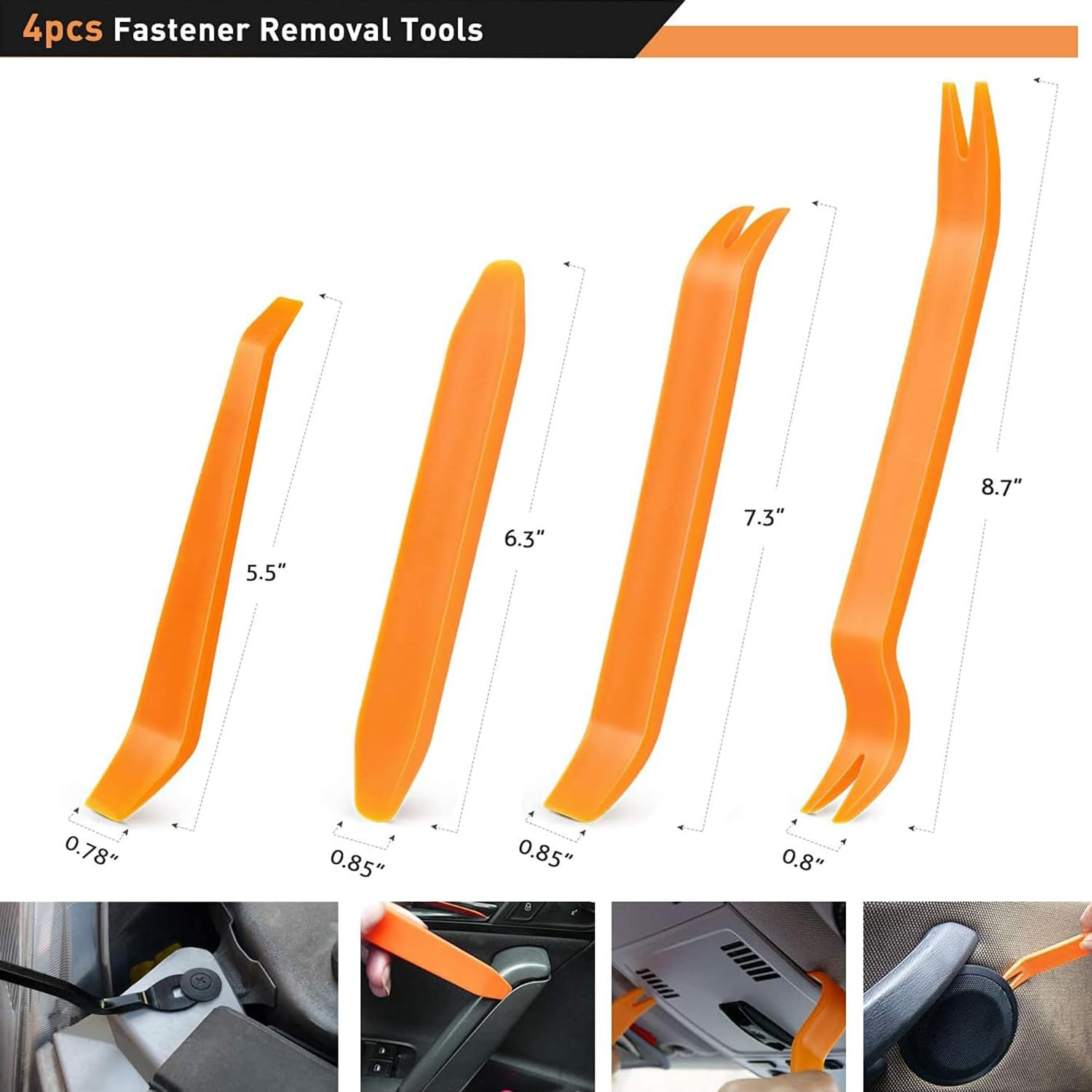 240PCS Bumper Retainer Clips Car Plastic Rivets Fasteners Push Retainer Kit Most Popular Sizes Auto Push Pin Rivets Set -Door Trim Panel Fender Clips for GM Ford Toyota Honda image number 2