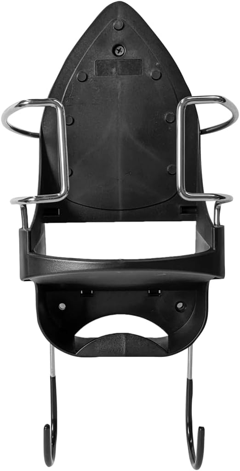 Dolphy Universal Iron Holder + Board Hanger | Heat-Resistant Wall-Mount | Chrome-Plated Edge | Space-Saving Storage for Irons & Ironing Boards | 150&deg;C Heat Safe