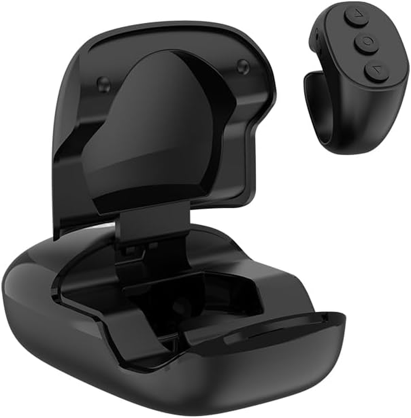 OKCSC Remote Control Page Turner for Tiktok, Accessories for Facebook/Tiktok/Rednote, Clicker Page Turner for Ipad Phones Ebooks Taking Photos/Ins/Pinterest/Snap/Netflix/Youtube Black