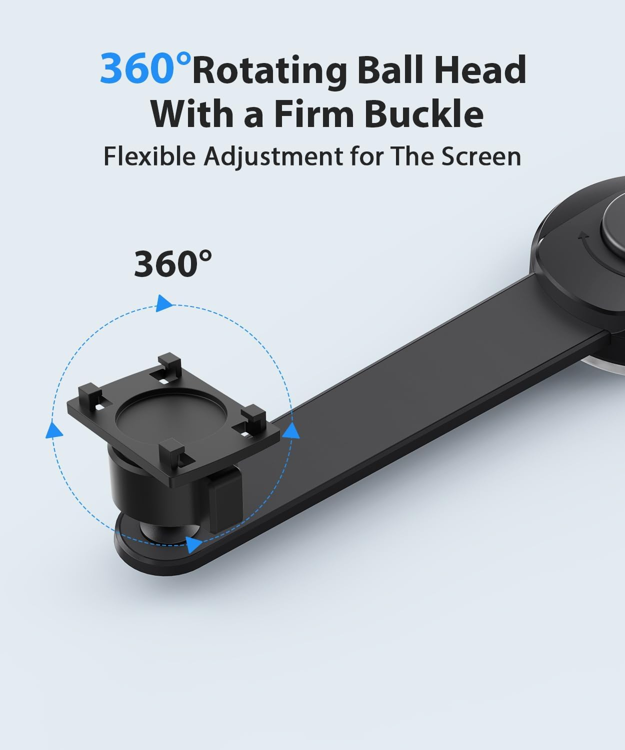 AUTO-VOX X8 Bracket Bendable Suction Cup Mount for Backup Camera, 360&deg; Flexible Adjust Monitor,Strong Hold,1 Min Easy Install - Fits Solar 3A plus / S4B / Solar5 / WF1 Screen image number 2