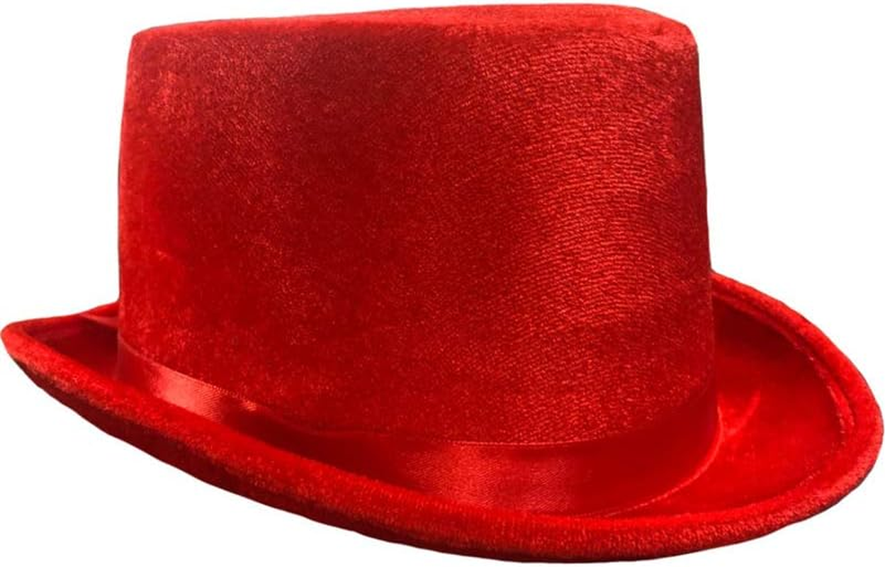 Velvet Top Hat - Red Velvet Top Hat - Red