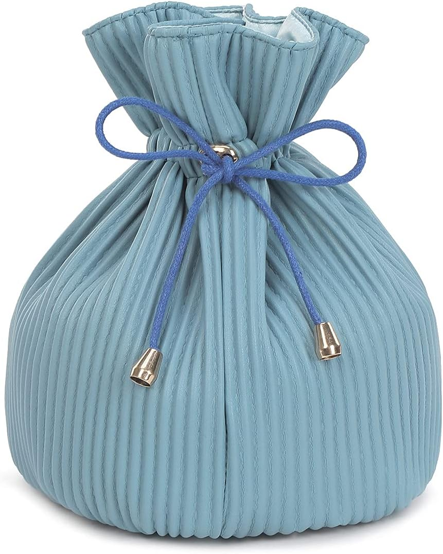 Cosmetic Makeup Beauty Travel Bag Corduroy Design Water Resistant Material Drawstring Closure and Is Lightweight Collapsible Compact from Paton Travel Australia image number 4